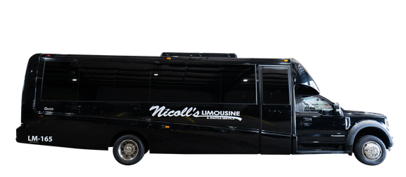 Nicoll's Limousine & Shuttle Service black shuttle vehicle - LM-165