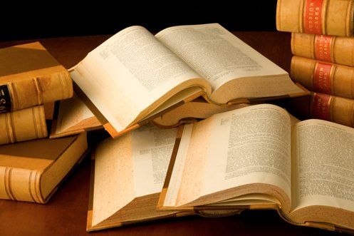Law books