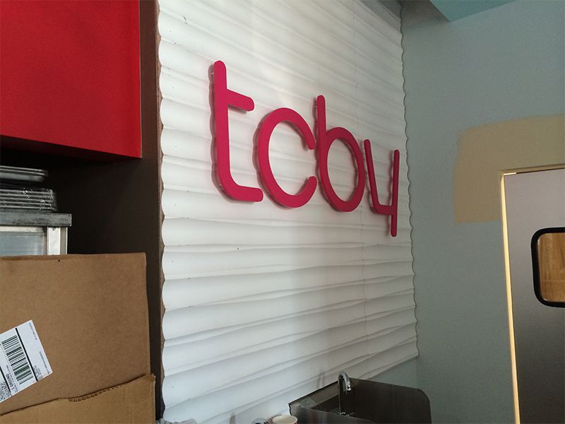 TCBY sign