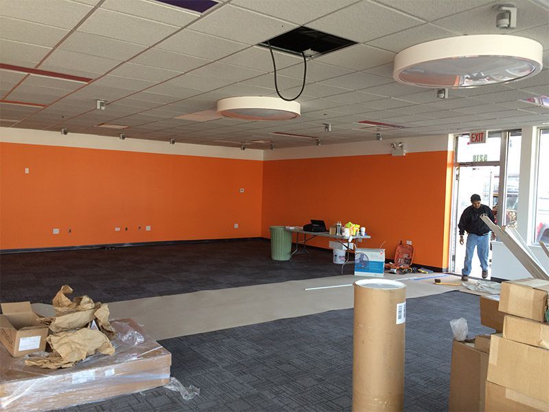 AT&T interior paint