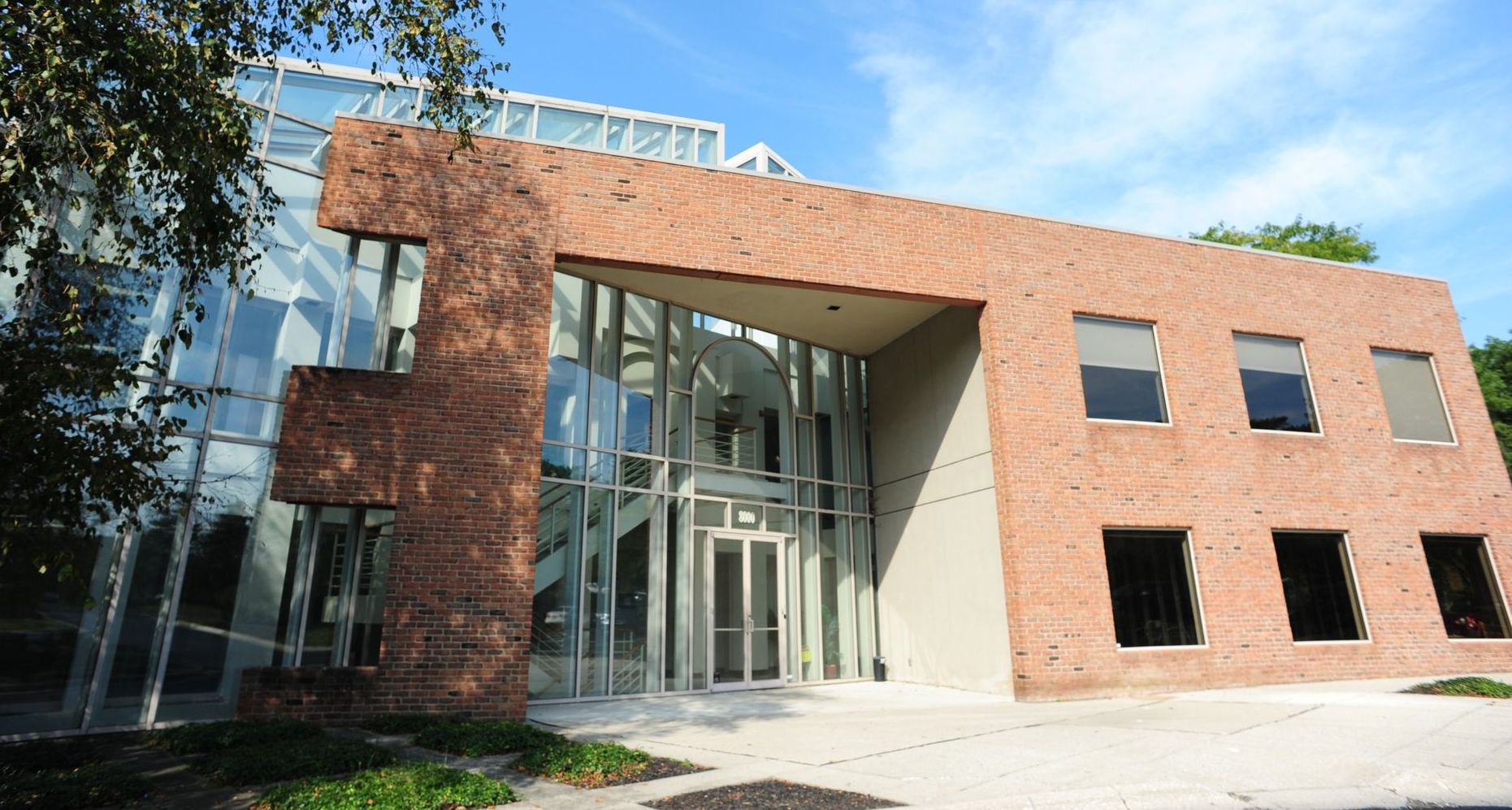 A large brick building with a lot of windows