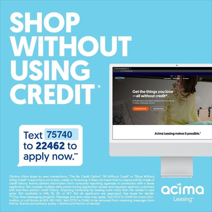 Acima leasing ad