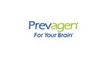 Logo for Prevagen, a brain health supplement, with blue and green text.
