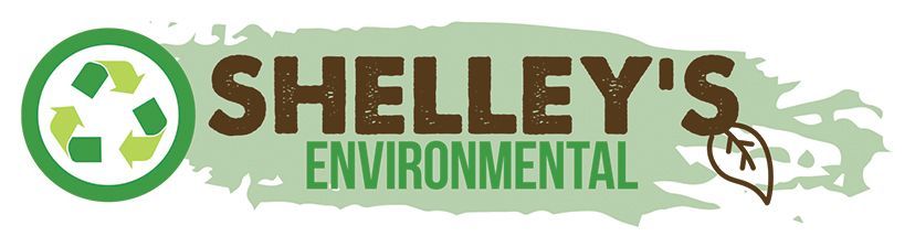 Shelley's Environmental logo with a recycle symbol, text, and leaf graphic.