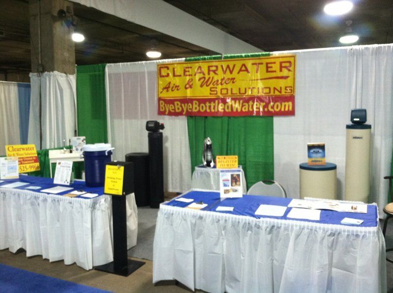 Water softener booth