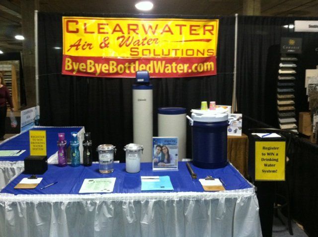Water softener booth