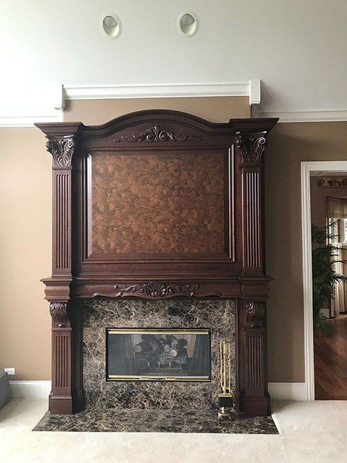 Fireplace mantel