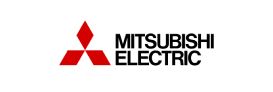 Mitsubishi Electric logo: three red diamonds above the words 