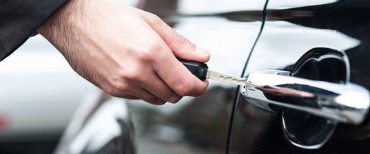 Opening a car using a key