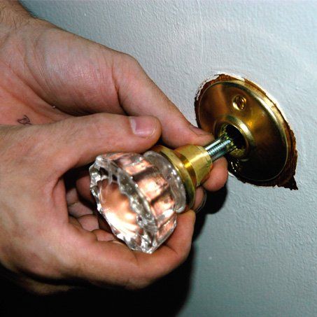 Fixing a doorknob