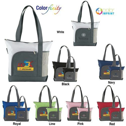 A tote bag with a dunlop logo on it