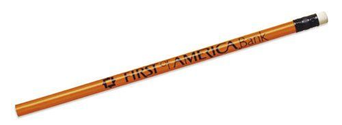 A pencil with the word first america bank on it.