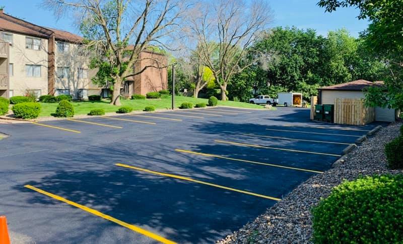 Commercial parking lot