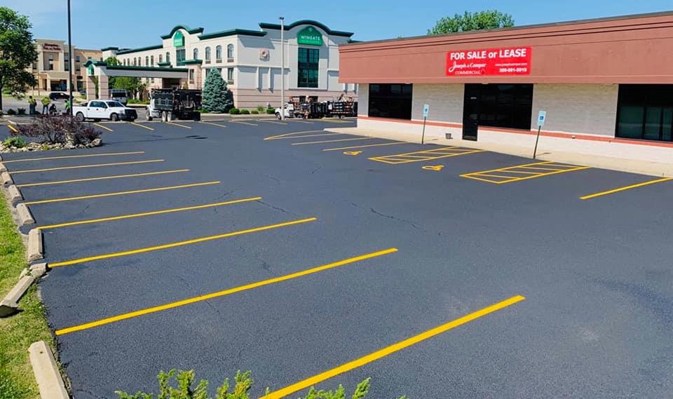 Commercial parking lot