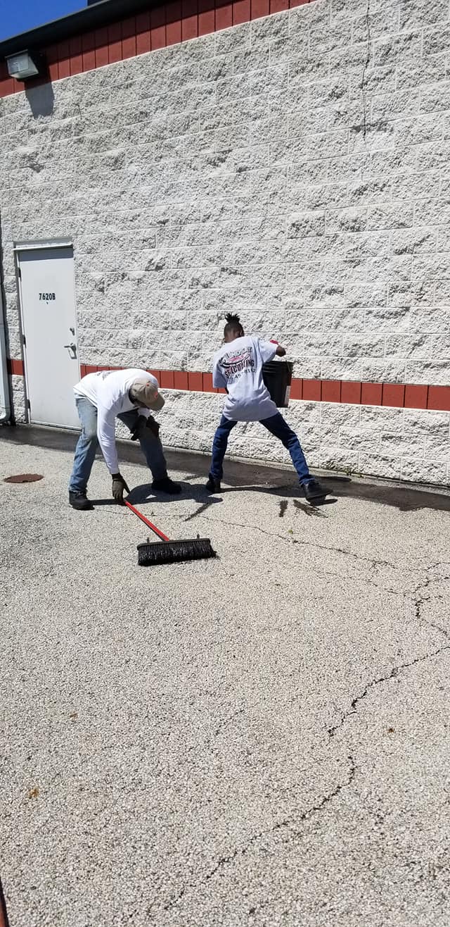 Applying sealcoat