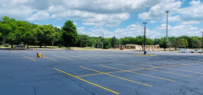 Commercial parking lot
