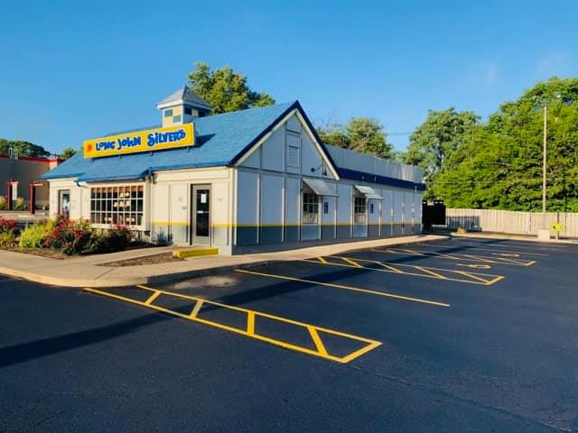 Parking lot stripping