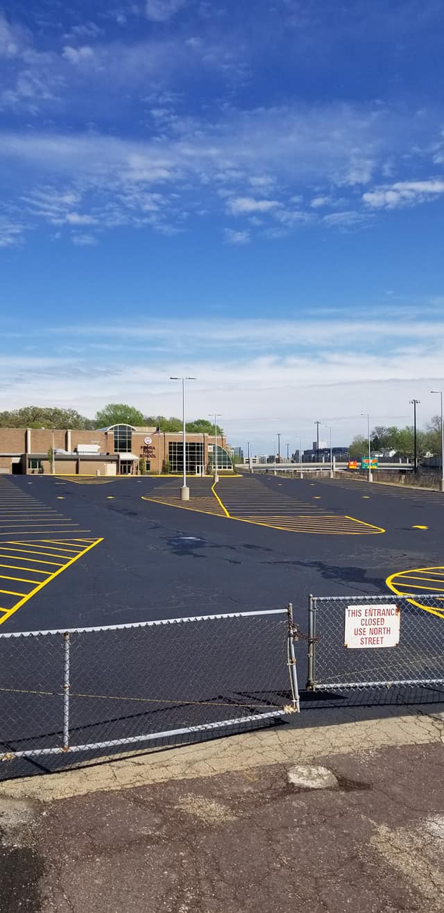 Commercial parking lot