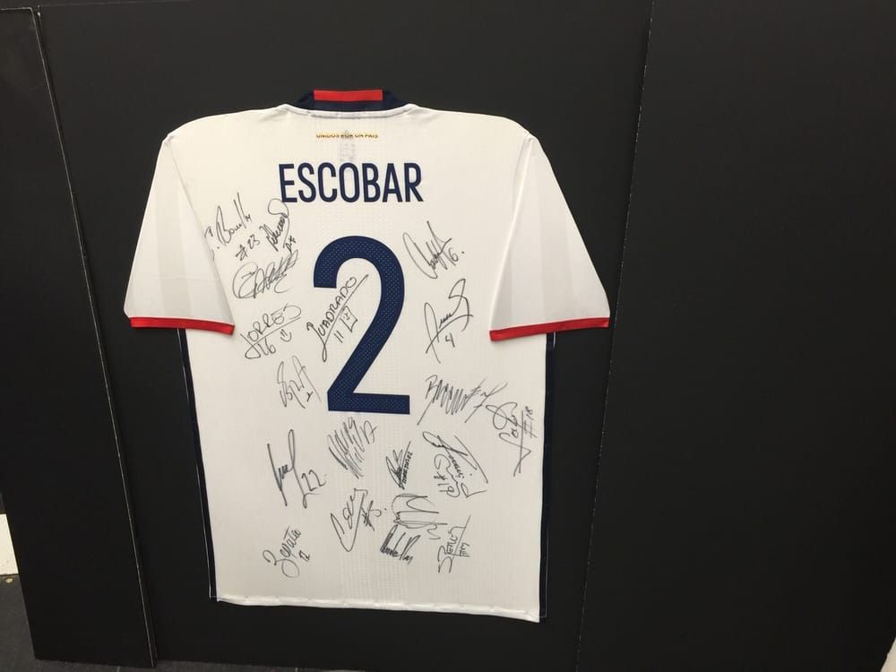 White soccer jersey with 