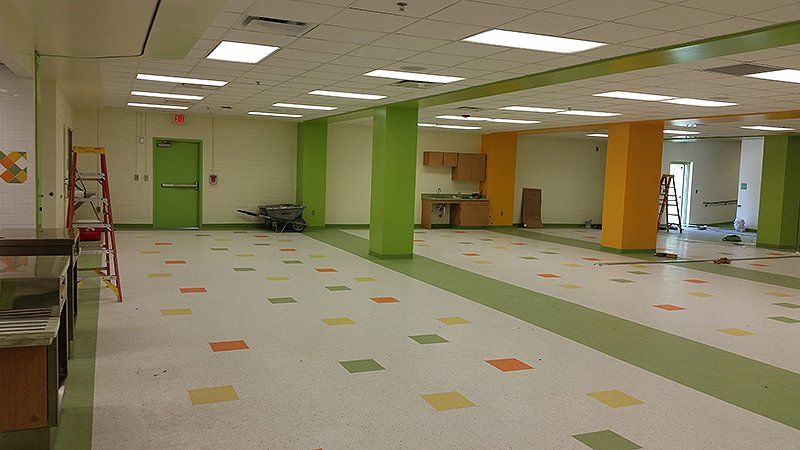 colorful cafeteria