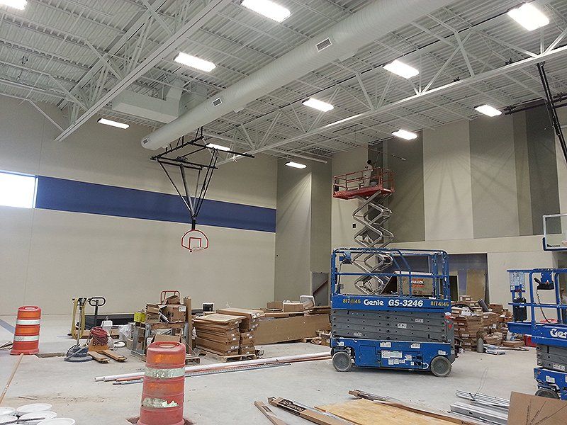 Interior painting work