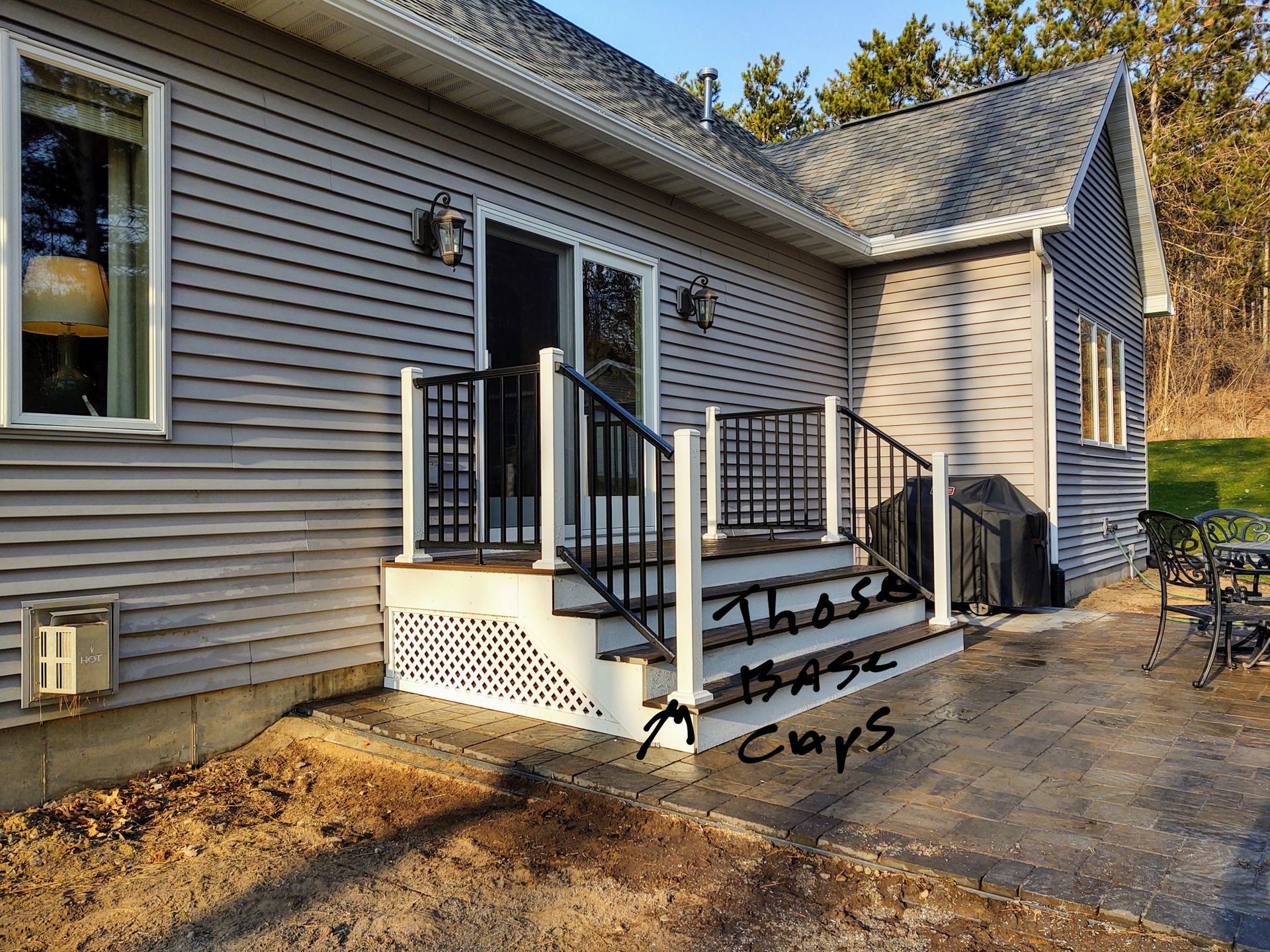 siding and stairs