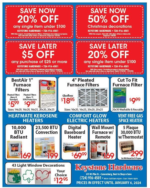 Coupons Keystone Hardware