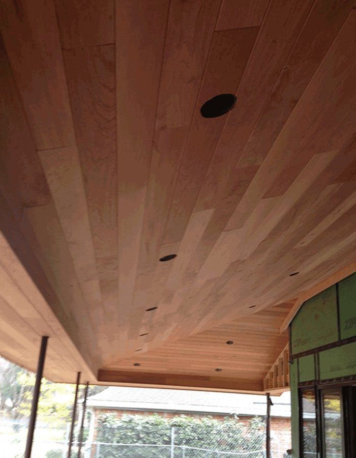 Wooden ceiling