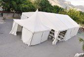 Huge white tent
