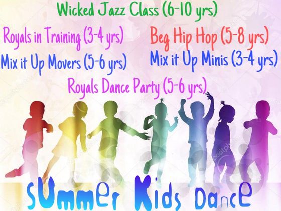 A poster for summer kids dance