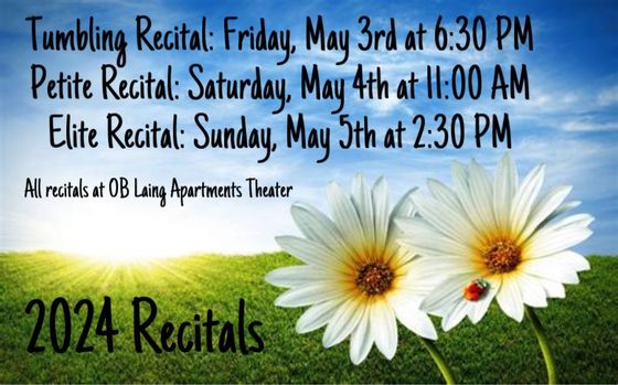 recital schedule