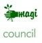 Smagi Council logo in green, with stylized leaf and text on white background