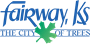 Fairway, KS city logo with green tree and blue sky, “The City of Trees” text