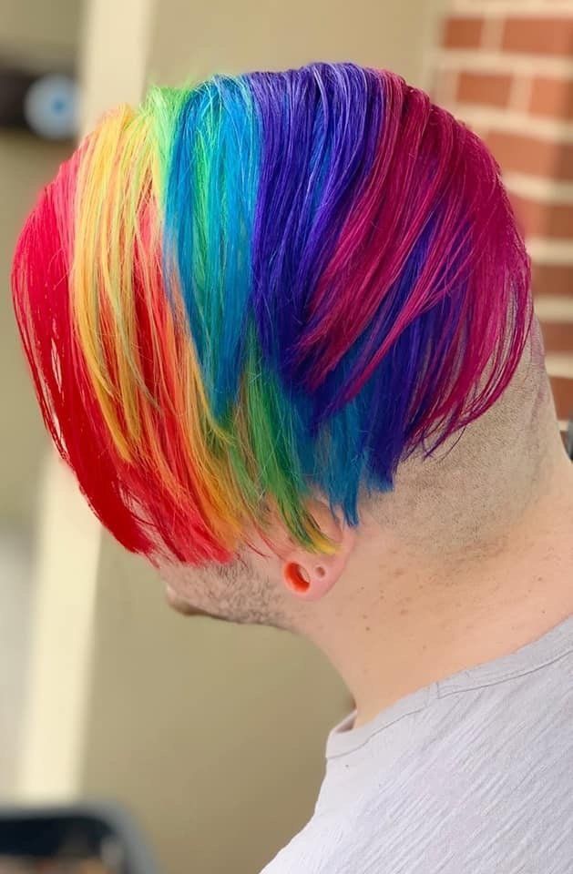 Rainbow hair