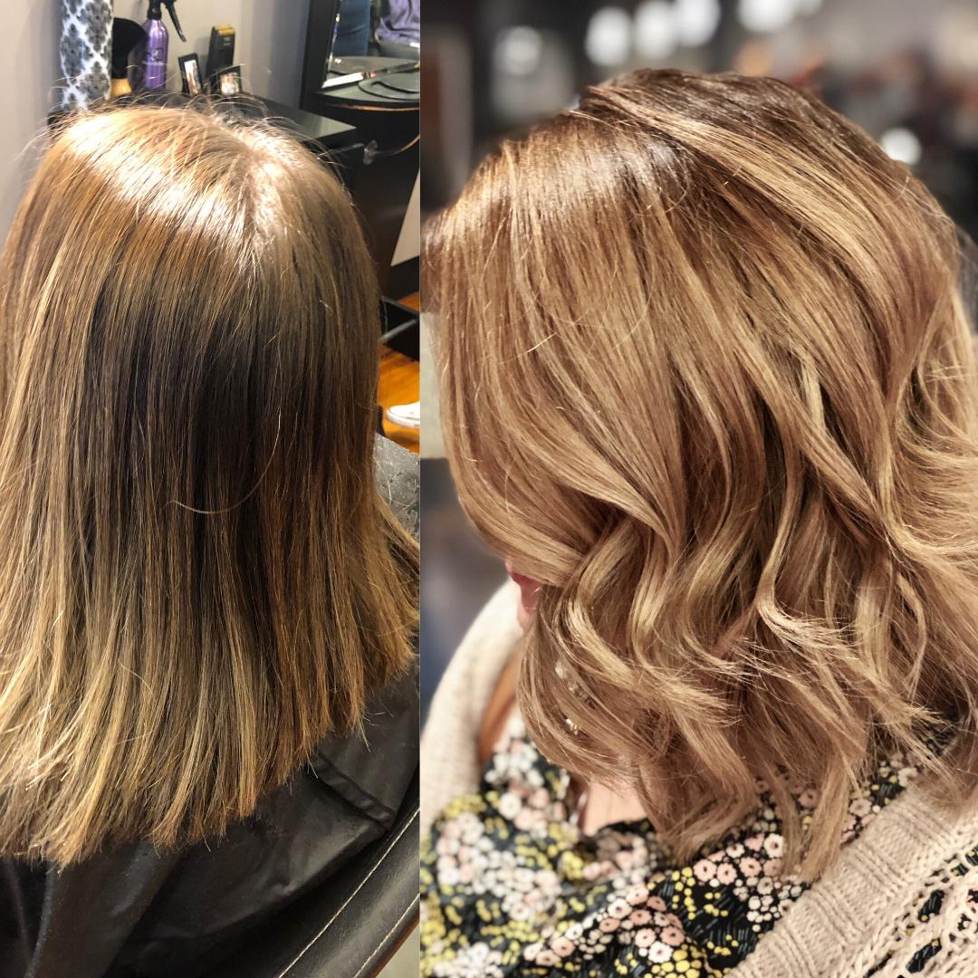 Before and after styled