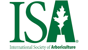 Green ISA logo with a white oak leaf, text: International Society of Arboriculture.