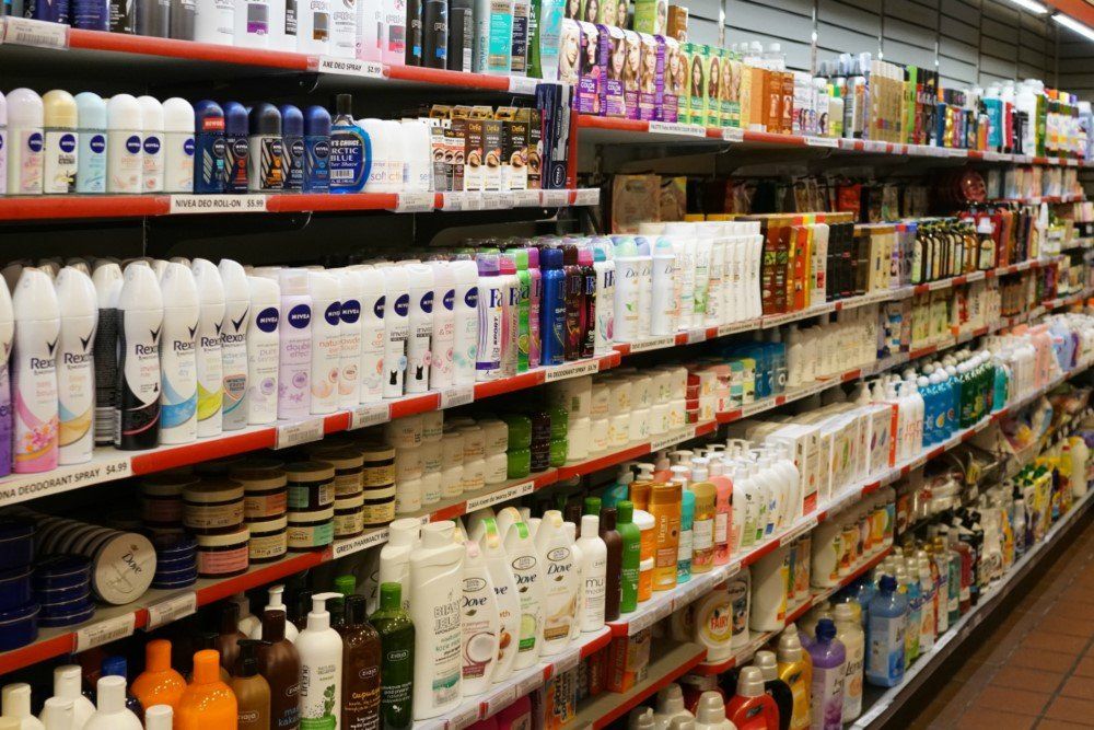 Different kinds of body-care products
