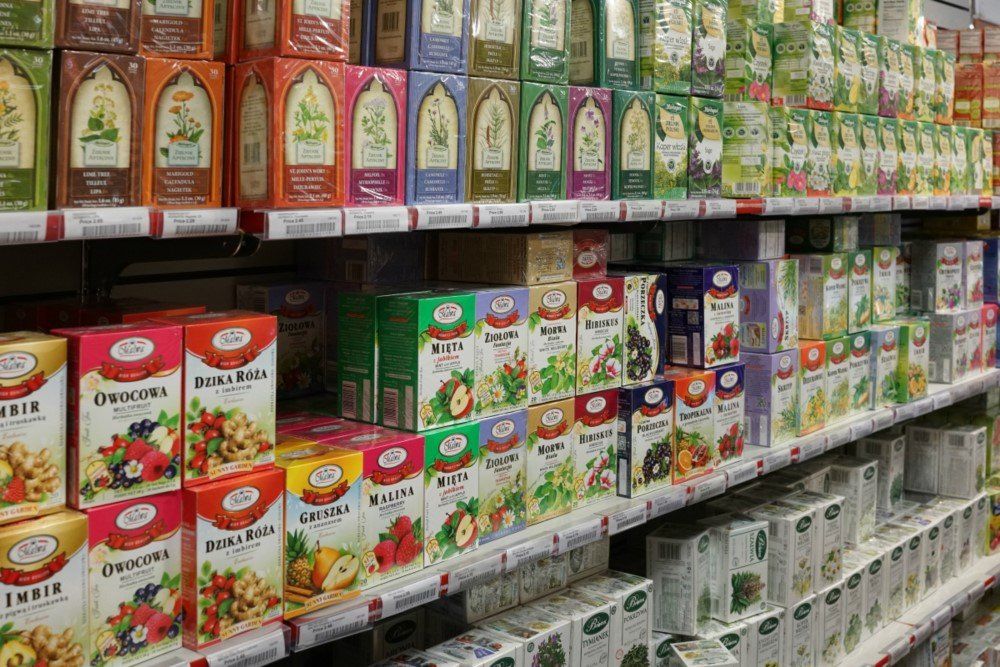 Different kinds of tea