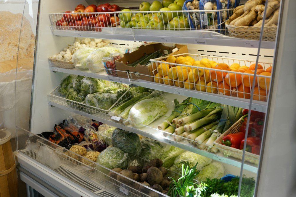 Fresh fruits and vegetables