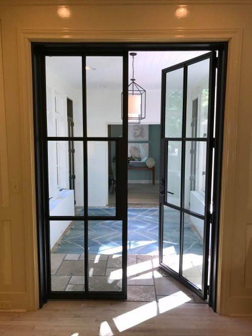 Hinged door