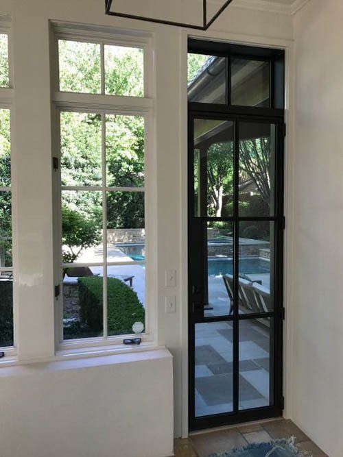 Hinged door