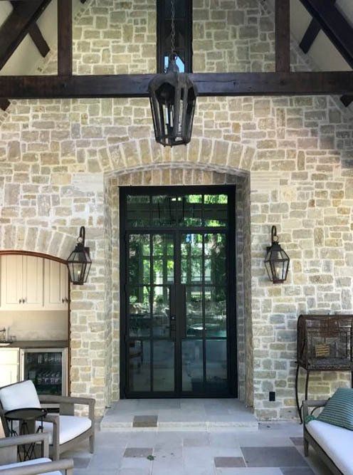 Hinged door