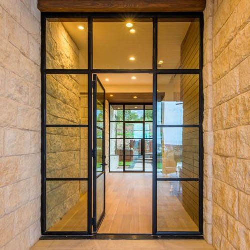 Hinged door