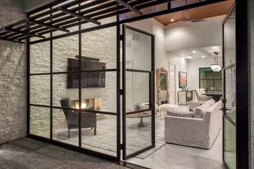 Hinged door