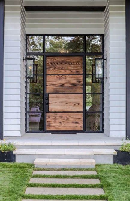 Hinged door
