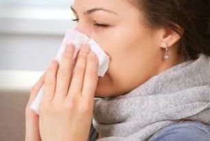 Woman with colds
