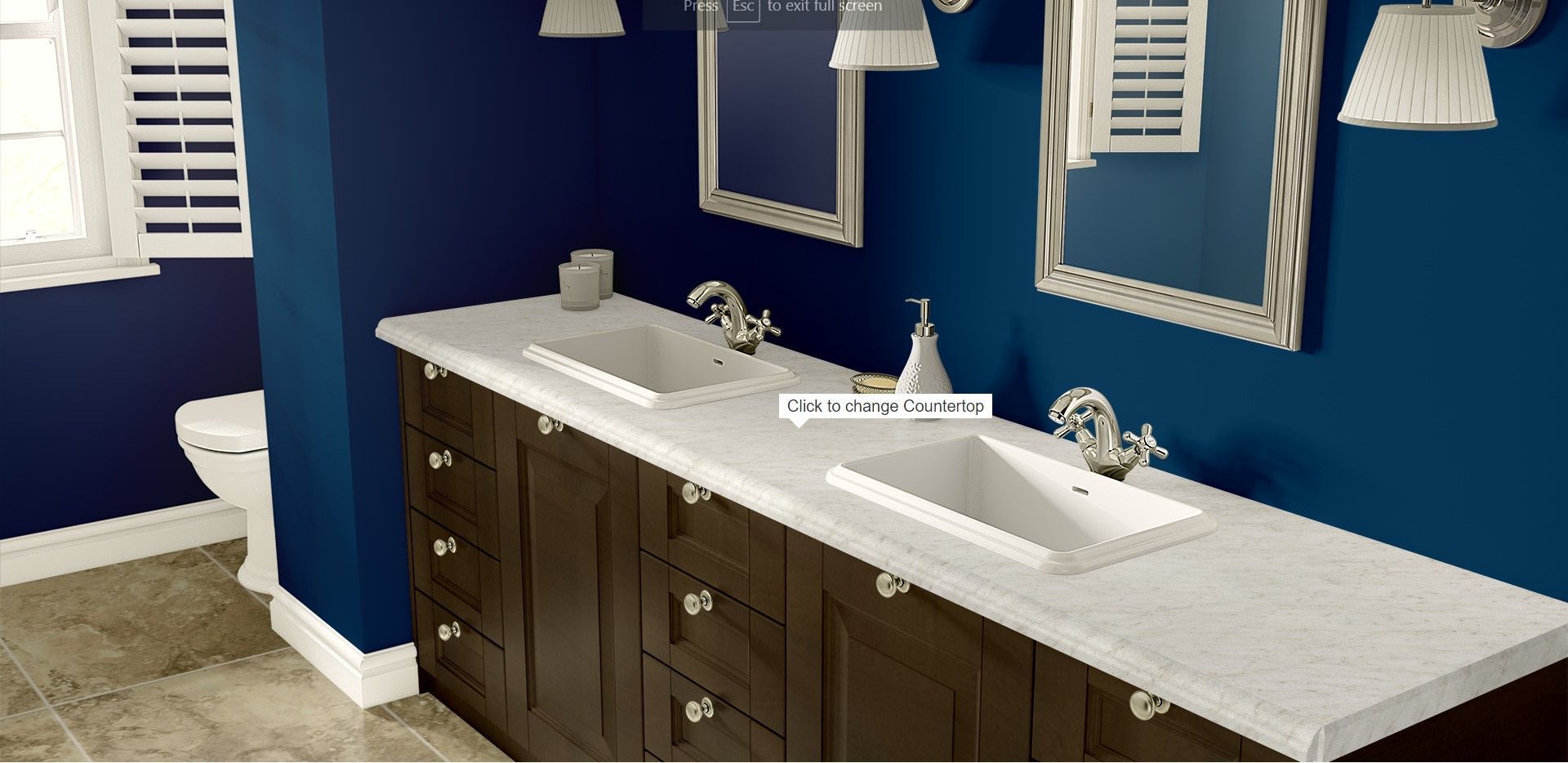 White Carrara countertop