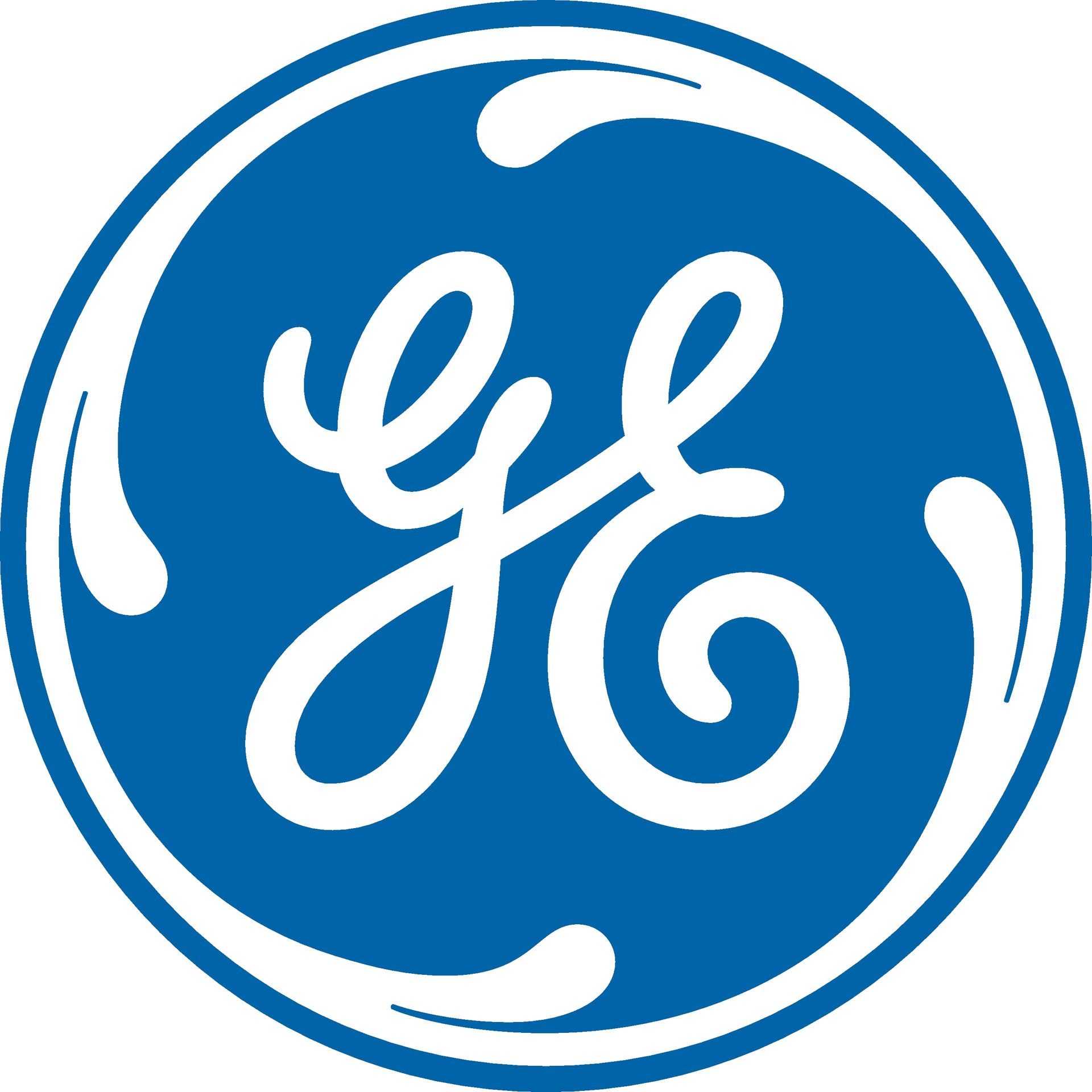 GE logo: White