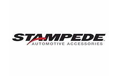 Stampede Automotive Accessories; black text, red accent.