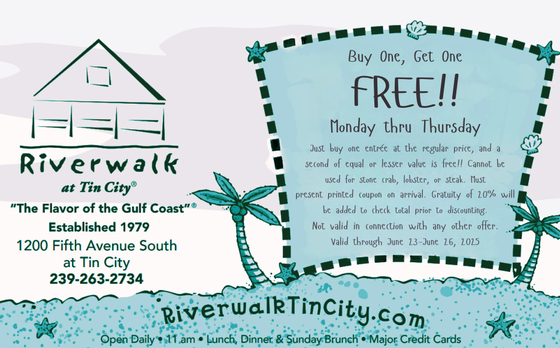 Riverwalk-At-Tin-City-Buy-One-Get-One-FREE! 